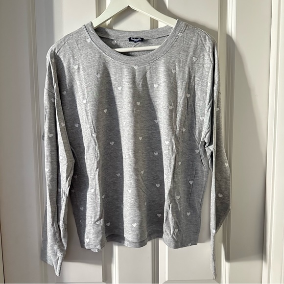 Splendid Embroidered ♡ Hearts Knit Long-Sleeve Top - Picture 2 of 7